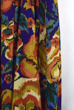 Load image into Gallery viewer, 90s Blue Floral Print Skirt
