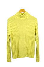 Load image into Gallery viewer, Yellow Knitted Turtleneck Jumper
