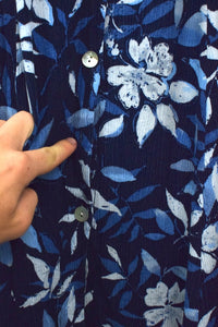 Blue Floral Print Dress