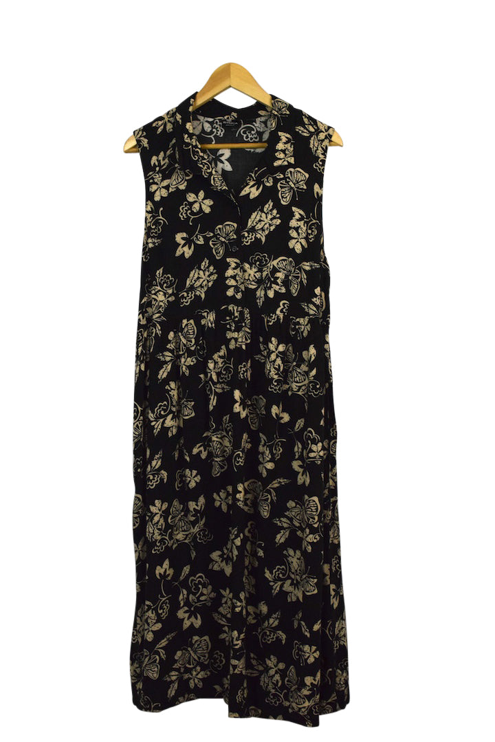 90s Floral Print Dress
