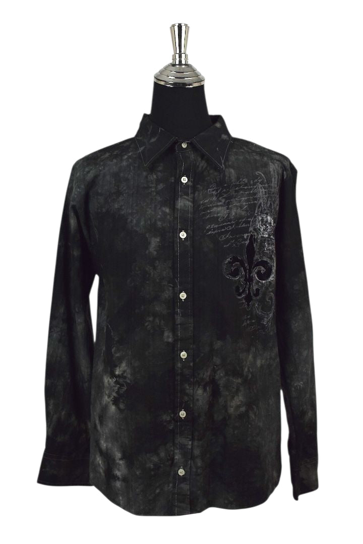 Y2K Black and Grey Detailed Shirt