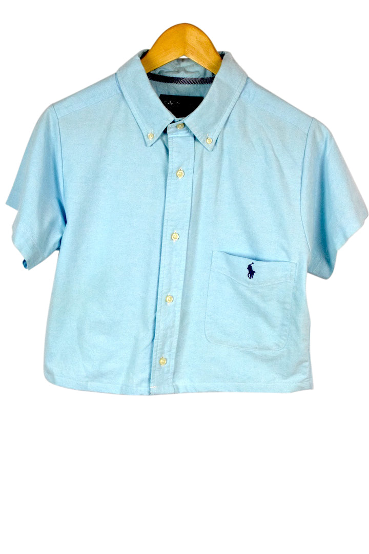 Reworked Ralph Lauren Brand Crop Top