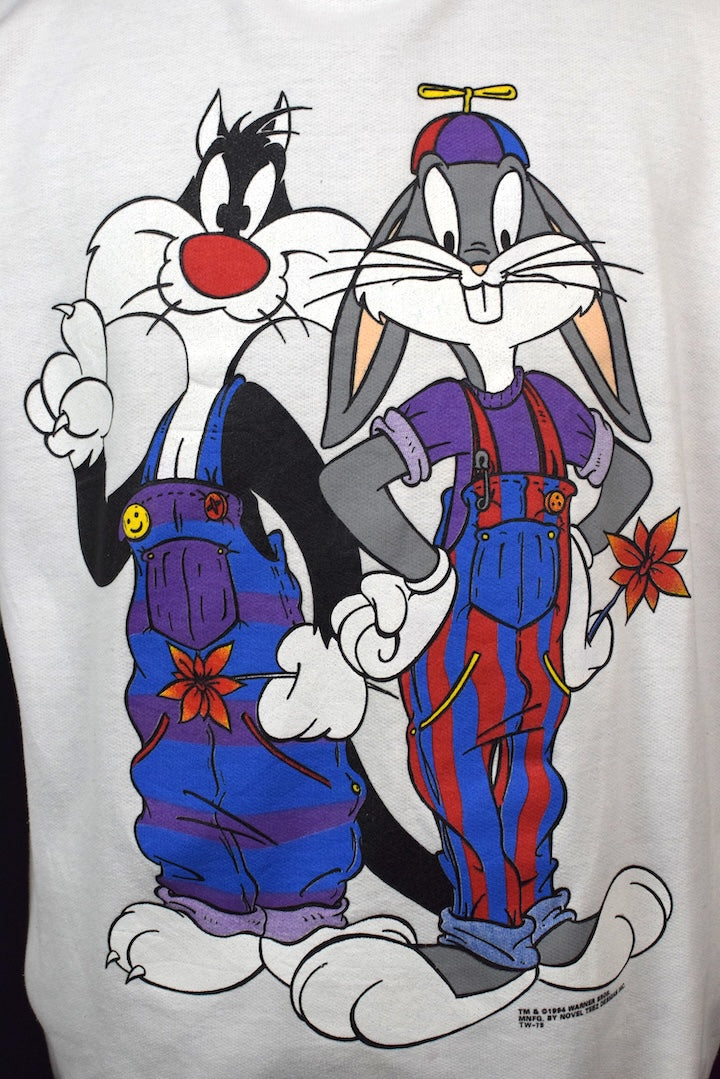 1994 Bugs Bunny Sylvester Print Sweatshirt