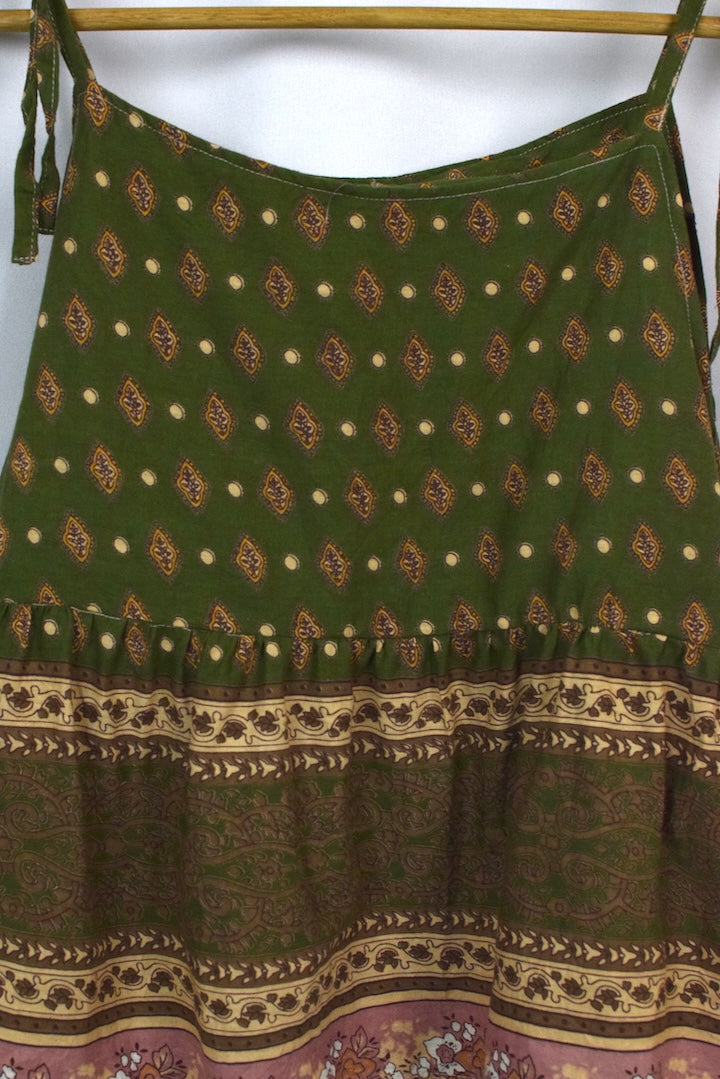 Reworked Abstract Print BabyDoll Top