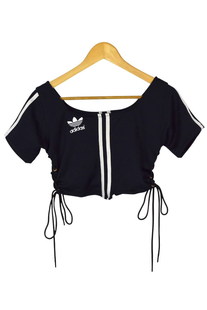 Reworked Adidas Brand Crop Top