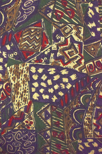 Reworked Abstract Print Skirt