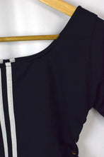 Load image into Gallery viewer, Reworked Adidas Brand Crop Top
