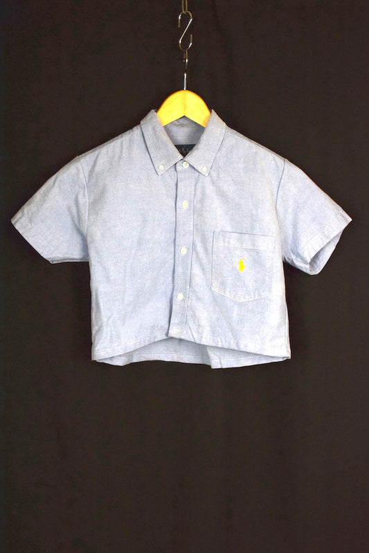 Reworked Ralph Lauren Brand Crop Top