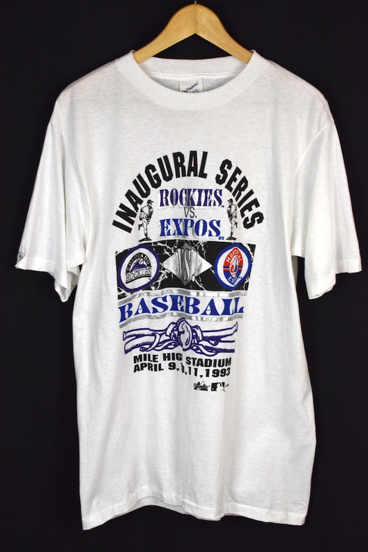1993 Colorado Rockies Vs Montreal Expos MLB T-shirt