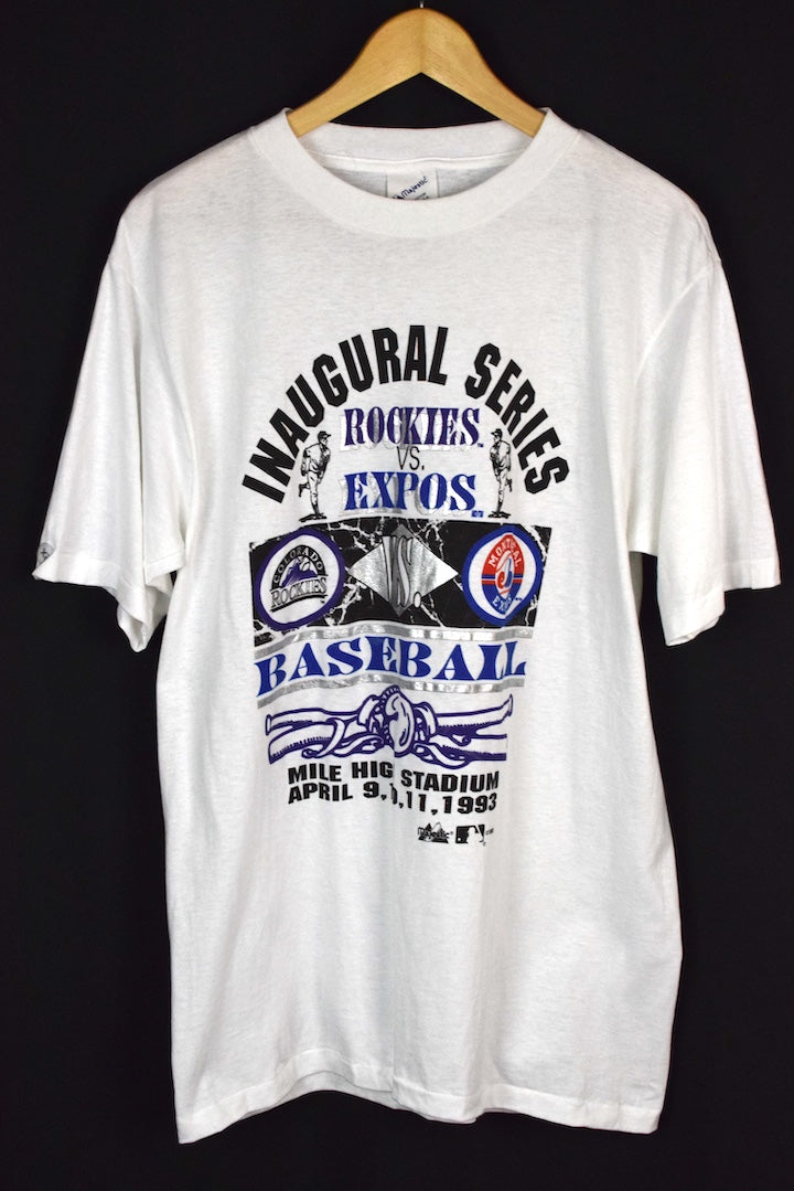 1993 Colorado Rockies Vs Montreal Expos MLB T-shirt