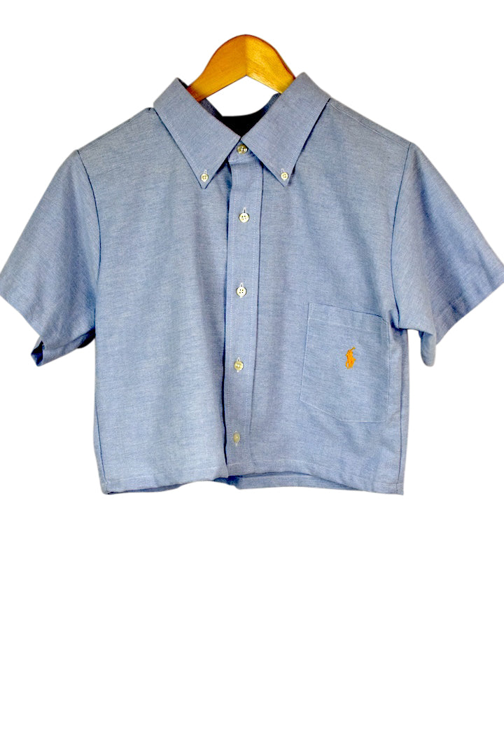 Reworked Ralph Lauren Brand Crop Top