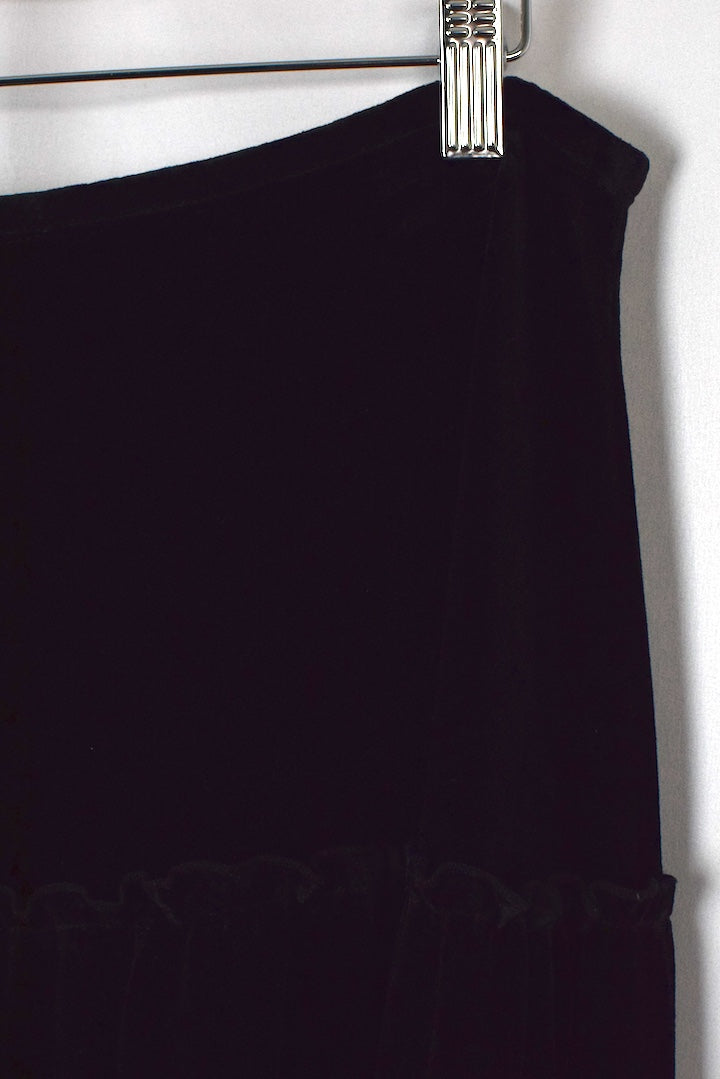 Black Velvet Skirt