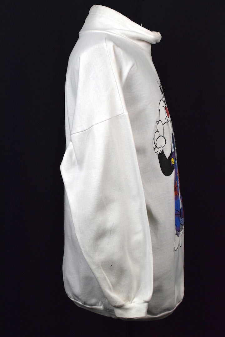 1994 Bugs Bunny Sylvester Print Sweatshirt