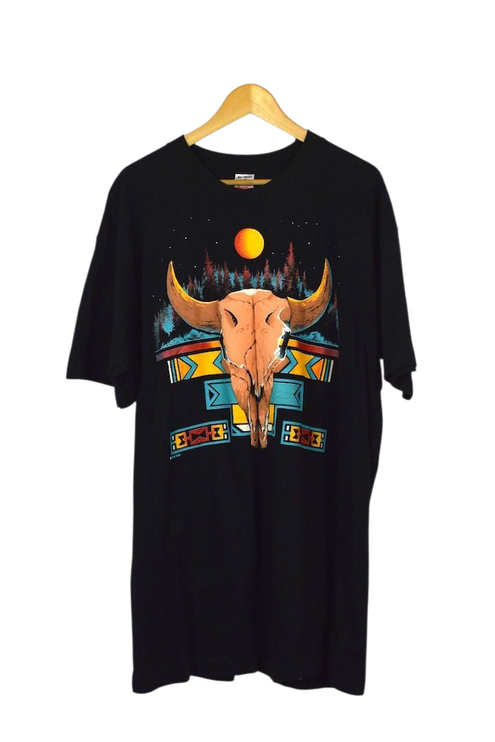 80s/90s Aztec Bull Skull T-shirt