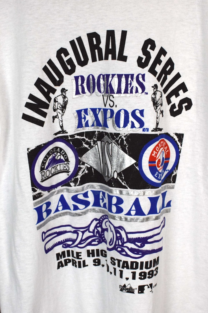 1993 Colorado Rockies Vs Montreal Expos MLB T-shirt