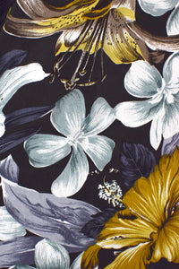 Reworked Leaf Floral Print Skirt