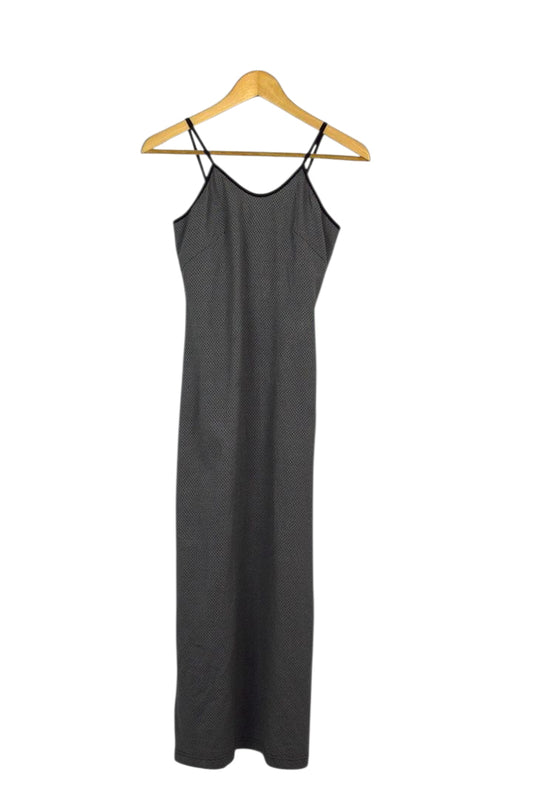 Grey and White Dress