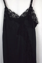 Load image into Gallery viewer, Black Lace-Detailed Slip Dress
