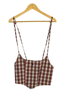 Reworked Ralph Lauren Brand Corset Style Top