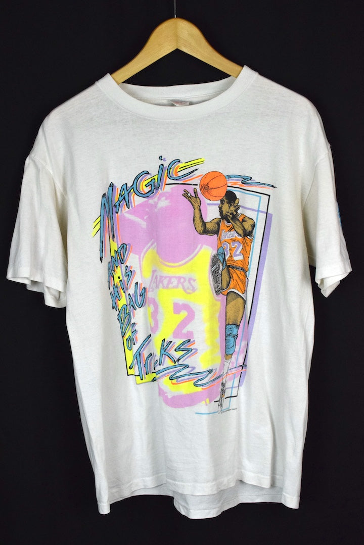 1989 Magic Johnson Los Angeles Lakers NBA T-shirt