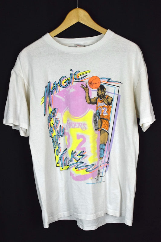 1989 Magic Johnson Los Angeles Lakers NBA T-shirt