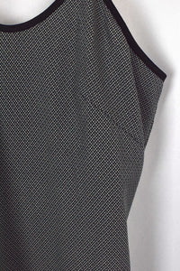 Grey and White Dress