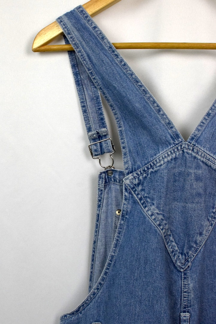 Short Denim Overalls