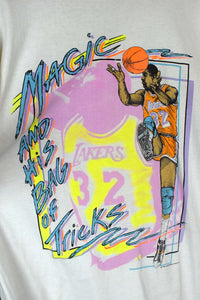 1989 Magic Johnson Los Angeles Lakers NBA T-shirt
