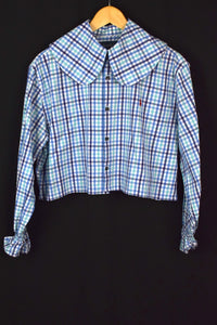 Reworked Cropped Ralph Lauren Brand Top