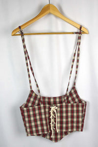 Reworked Ralph Lauren Brand Corset Style Top