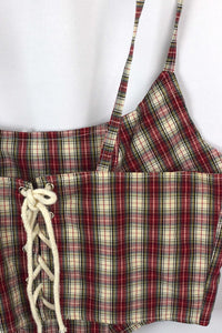 Reworked Ralph Lauren Brand Corset Style Top