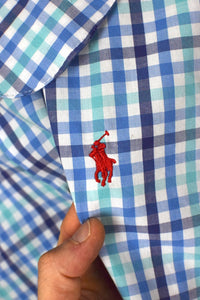 Reworked Cropped Ralph Lauren Brand Top