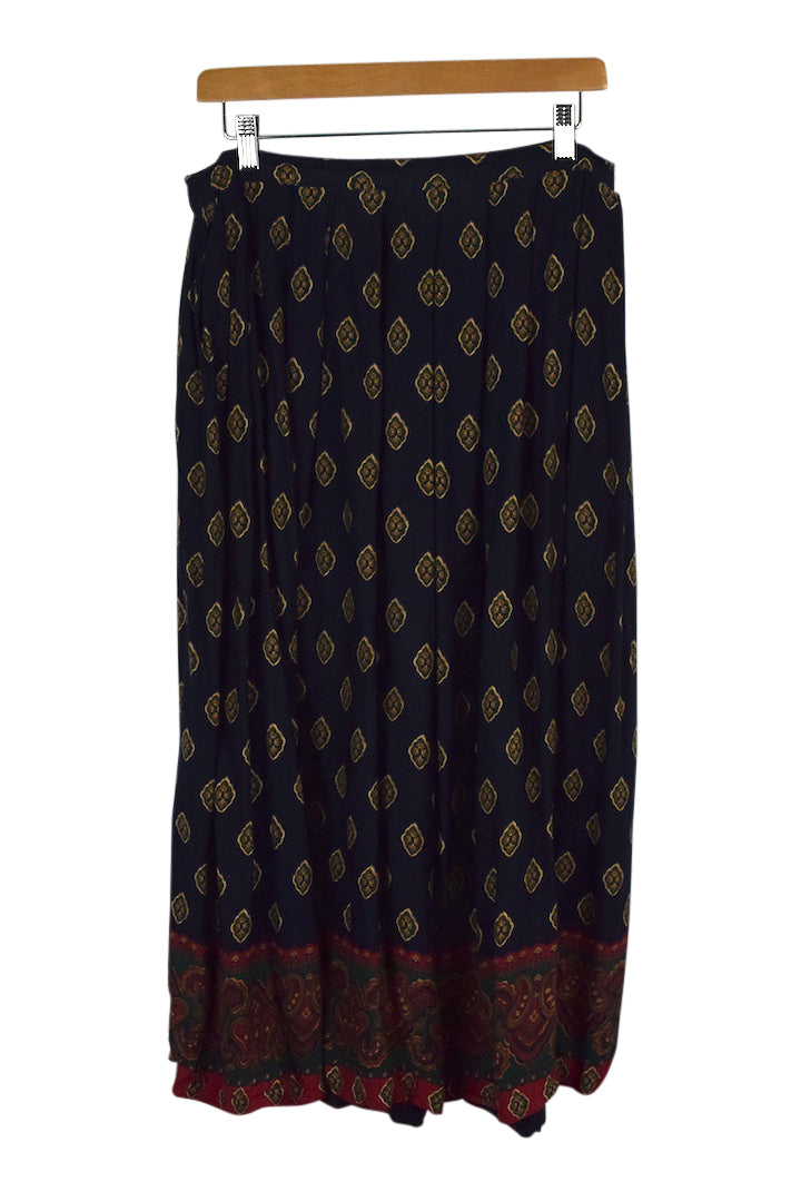 Abstract Print Skirt