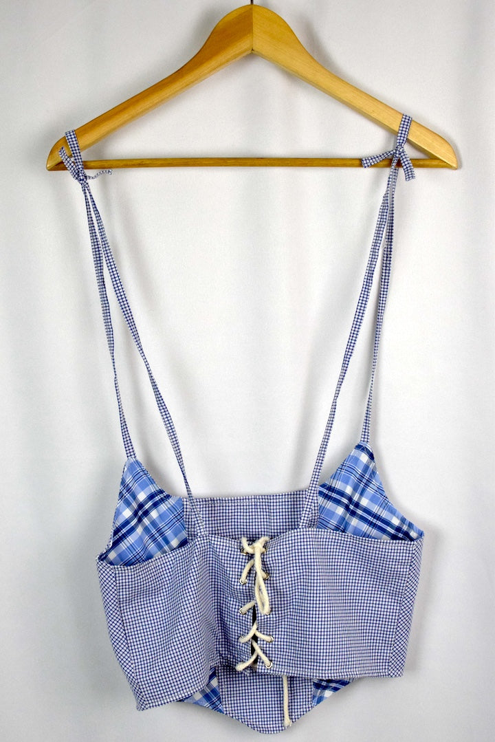 Reworked Ralph Lauren Brand Corset Style Top