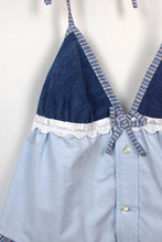 Load image into Gallery viewer, Reworked Halterneck Babydoll Top
