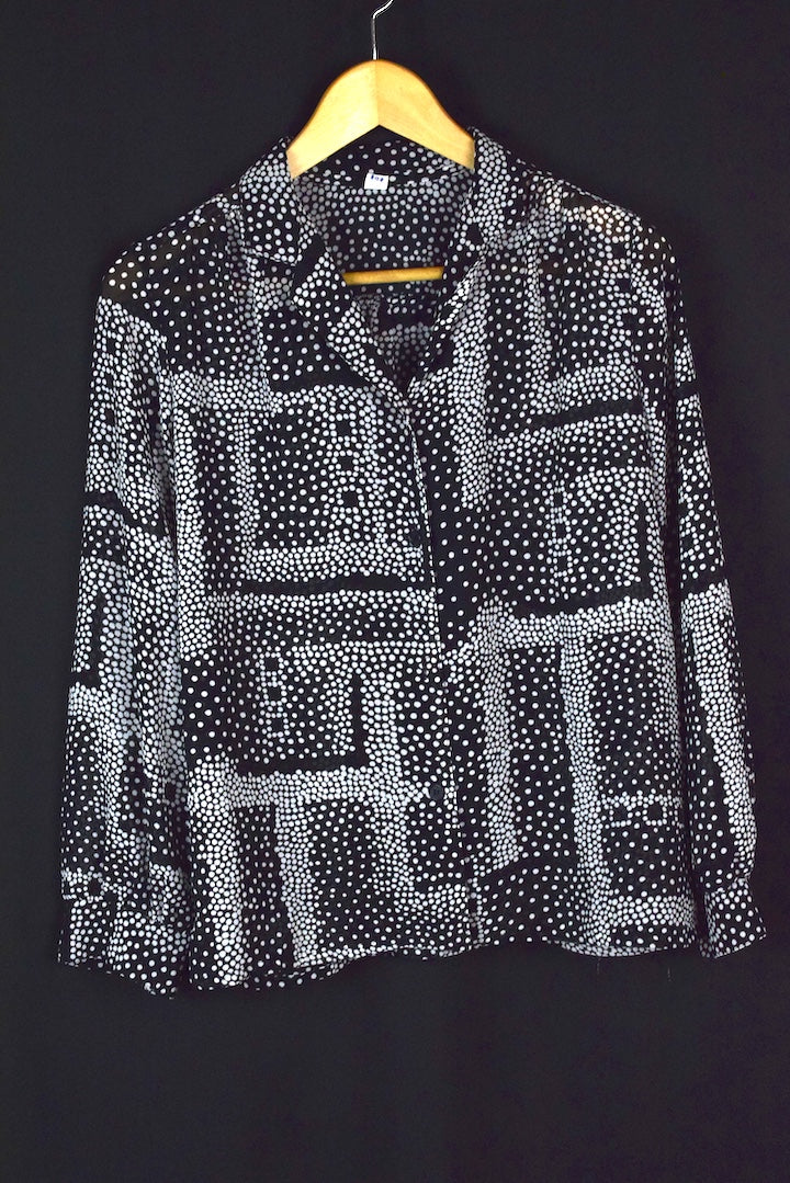 Polka Dot Print Blouse