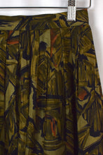 Load image into Gallery viewer, Green Abstract Print Skirt
