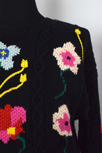 Load image into Gallery viewer, Floral Knitted Jumper
