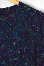 Load image into Gallery viewer, 80s Paisley Print Dress
