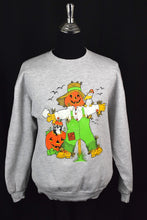Load image into Gallery viewer, 80s/90s Pumpkin Scarecrow Sweatshirt
