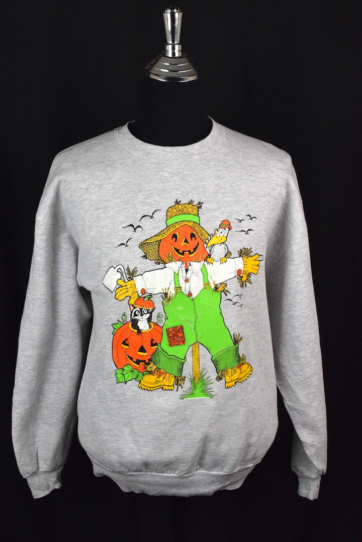80s/90s Pumpkin Scarecrow Sweatshirt