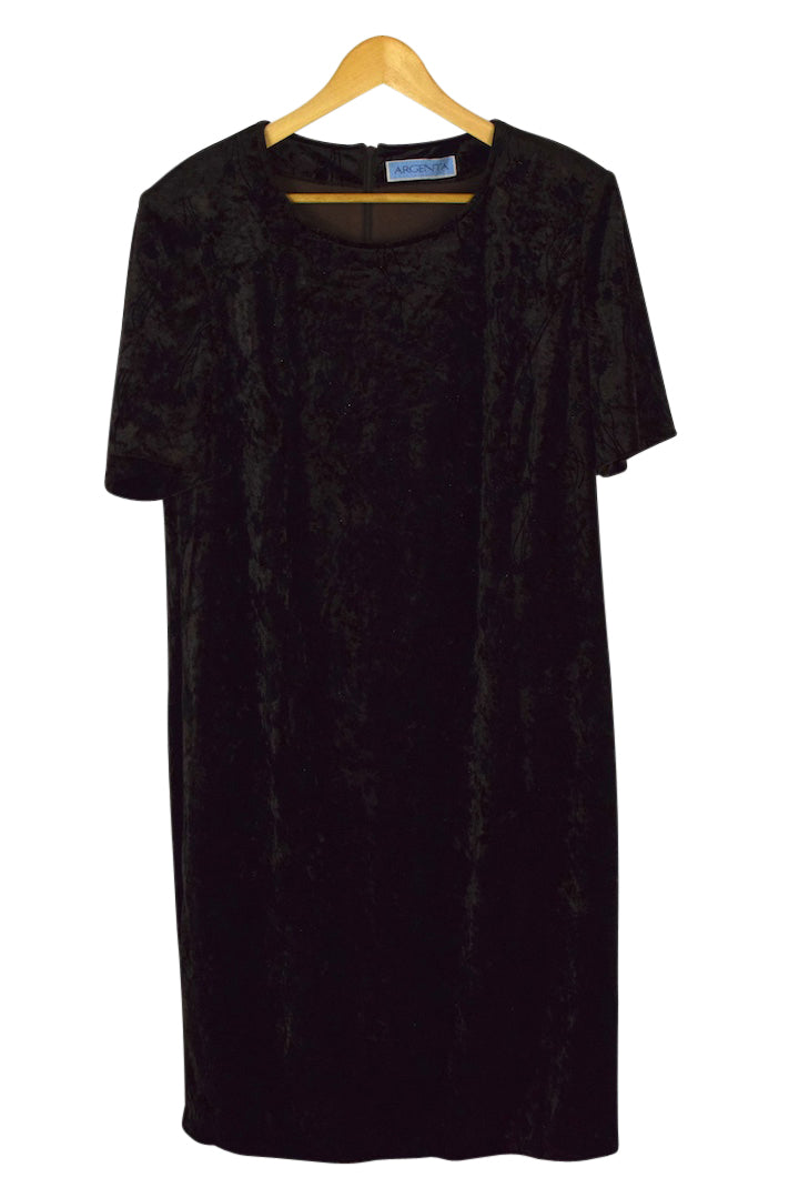 Brown Velvet Dress