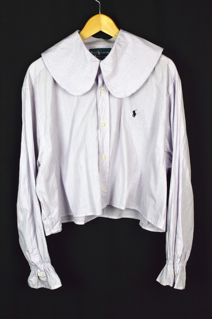 Reworked Cropped Ralph Lauren Brand Top