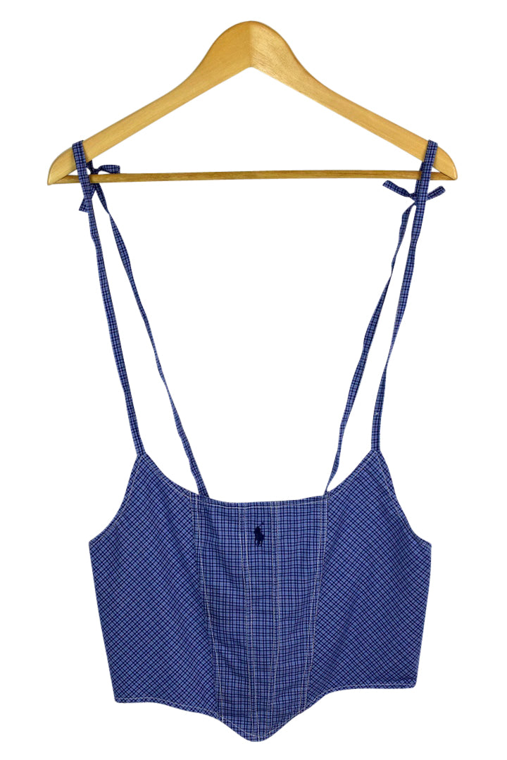 Reworked Ralph Lauren Brand Corset Style Top
