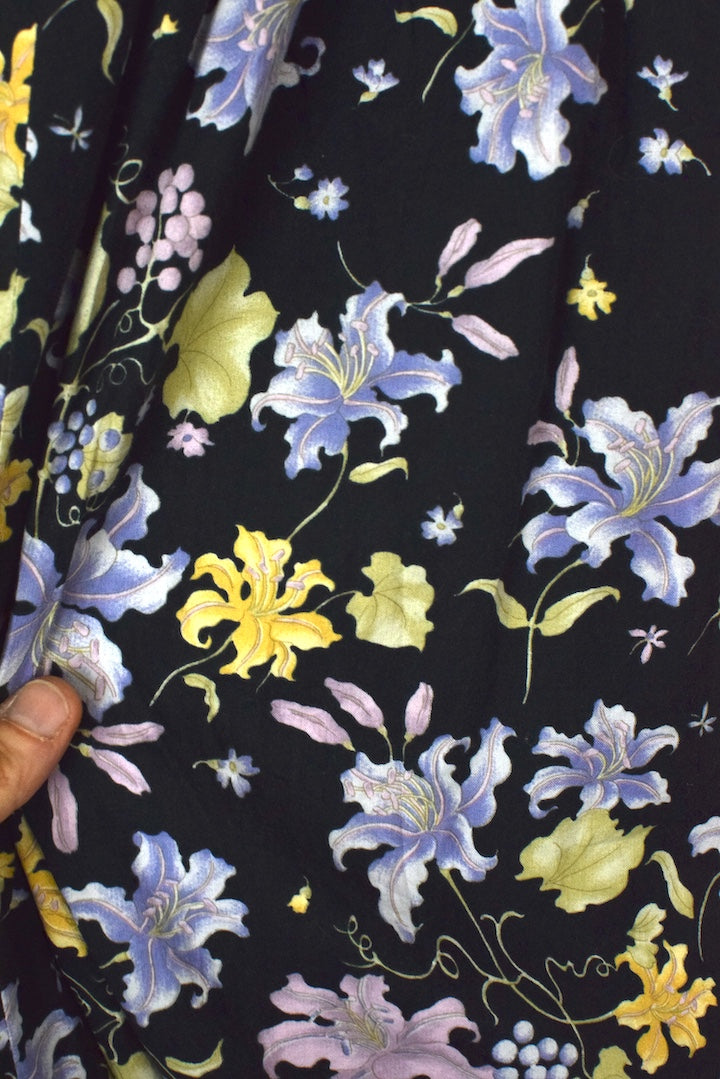Reworked Floral Print Skirt