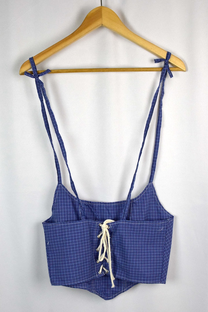 Reworked Ralph Lauren Brand Corset Style Top