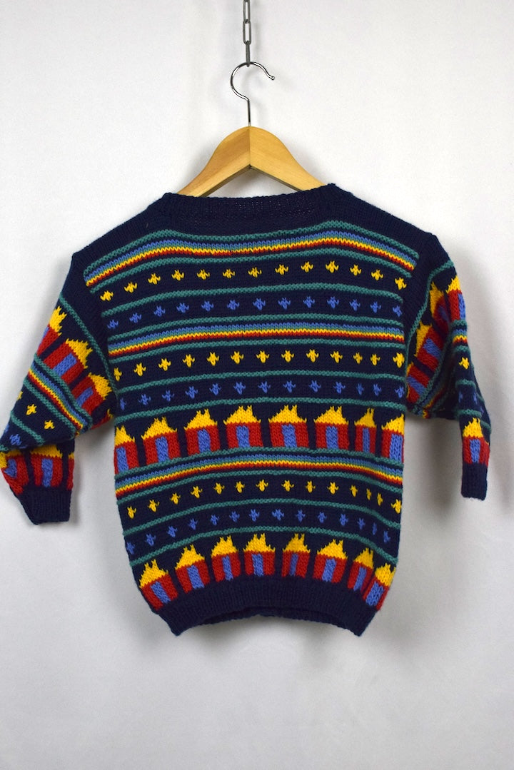 Hand-Knitted Children's Cardigan