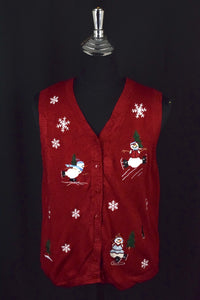 Snowman Knitted Vest