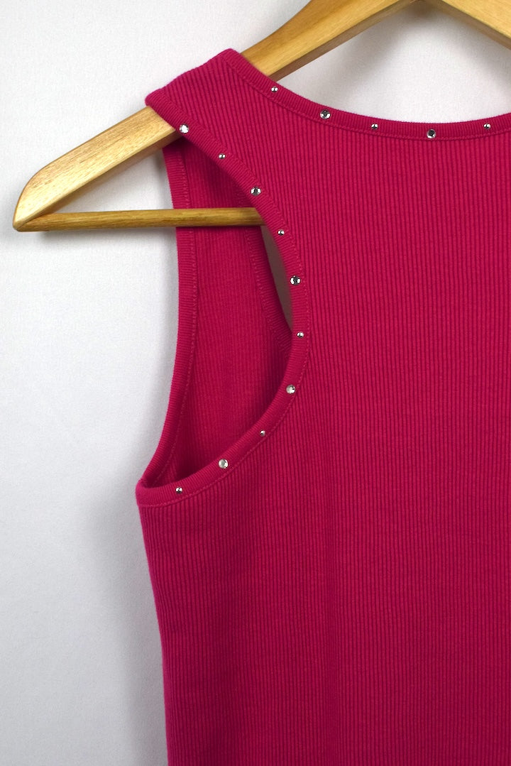 Y2K Rhinestone Studded singlet Top