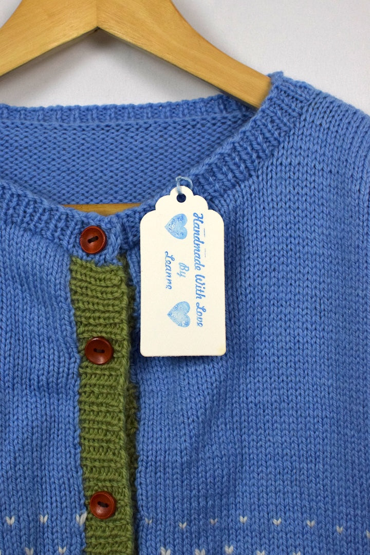 Hand-Knitted Children's Sheep Cardigan